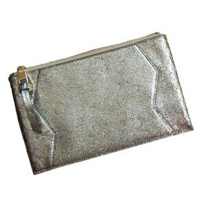 Sandro Paris Metallic Gold Clutch - Size 9.5” x 6”